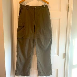 North face men’s zip off convertible hiking pants. L